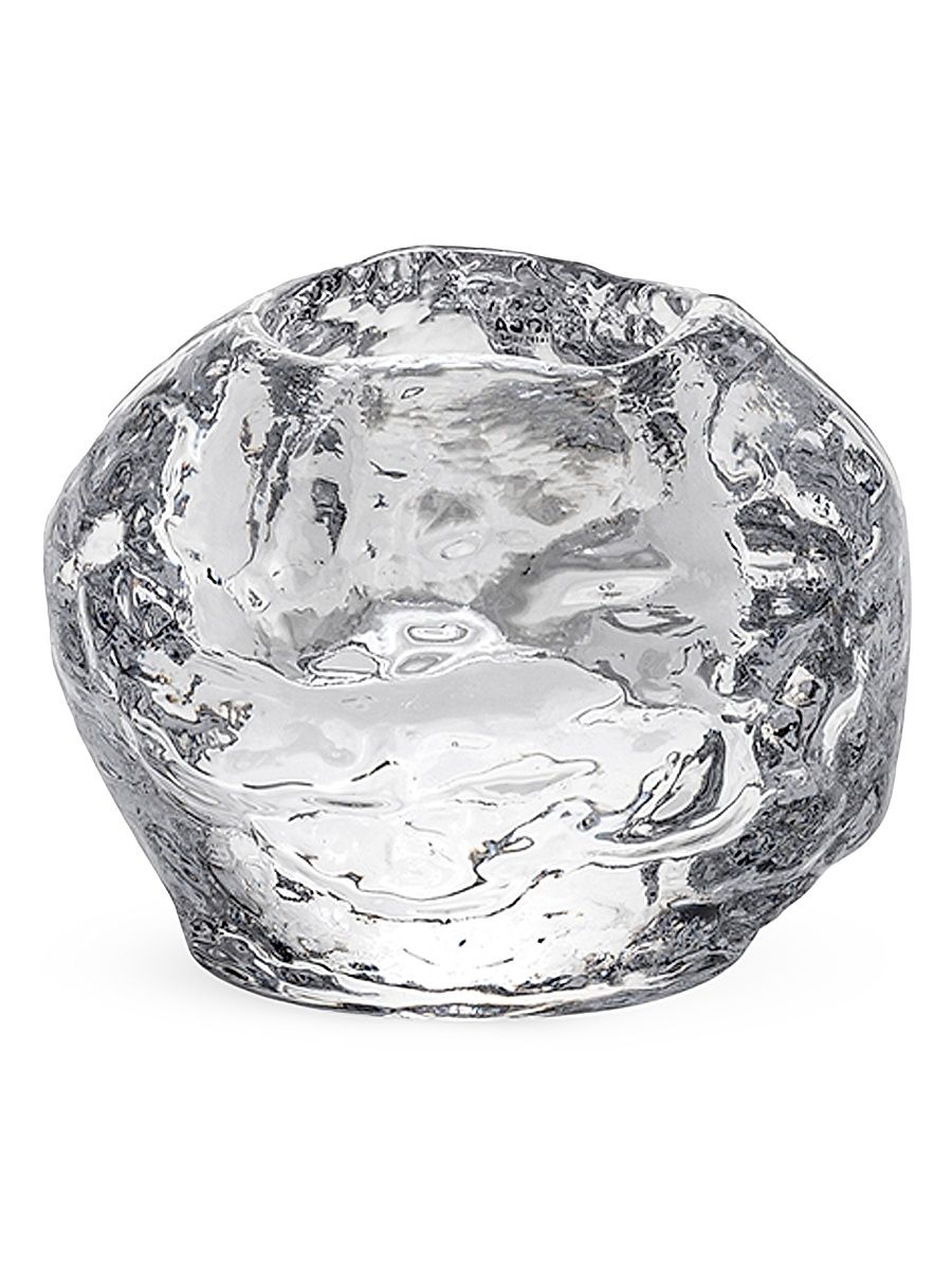 Snowball Medium Votive - Clear