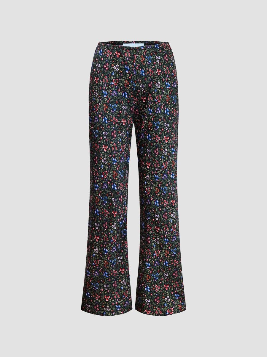 Hill House Home Women's The Beverly Pants - Woodland Floral - Size Large