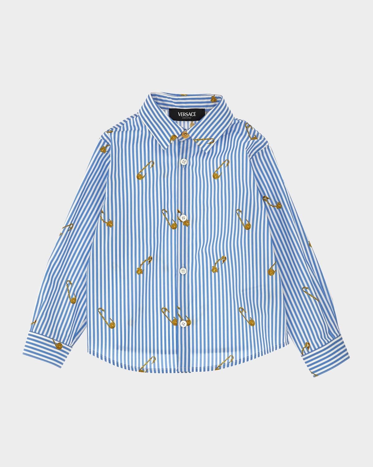 FORMAL SHIRT POPELINE PINSTRIPE PIN KIDS