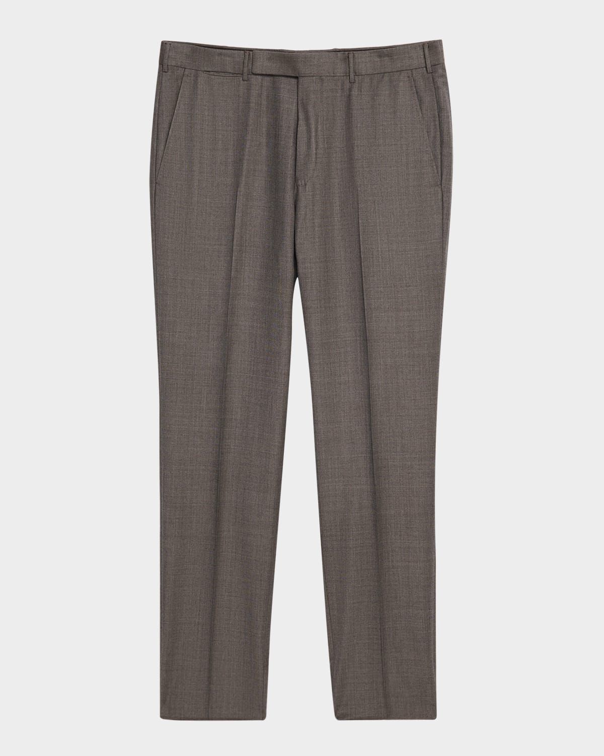 Men & apos;s Wool Sharkskin Modern Fit Trousers