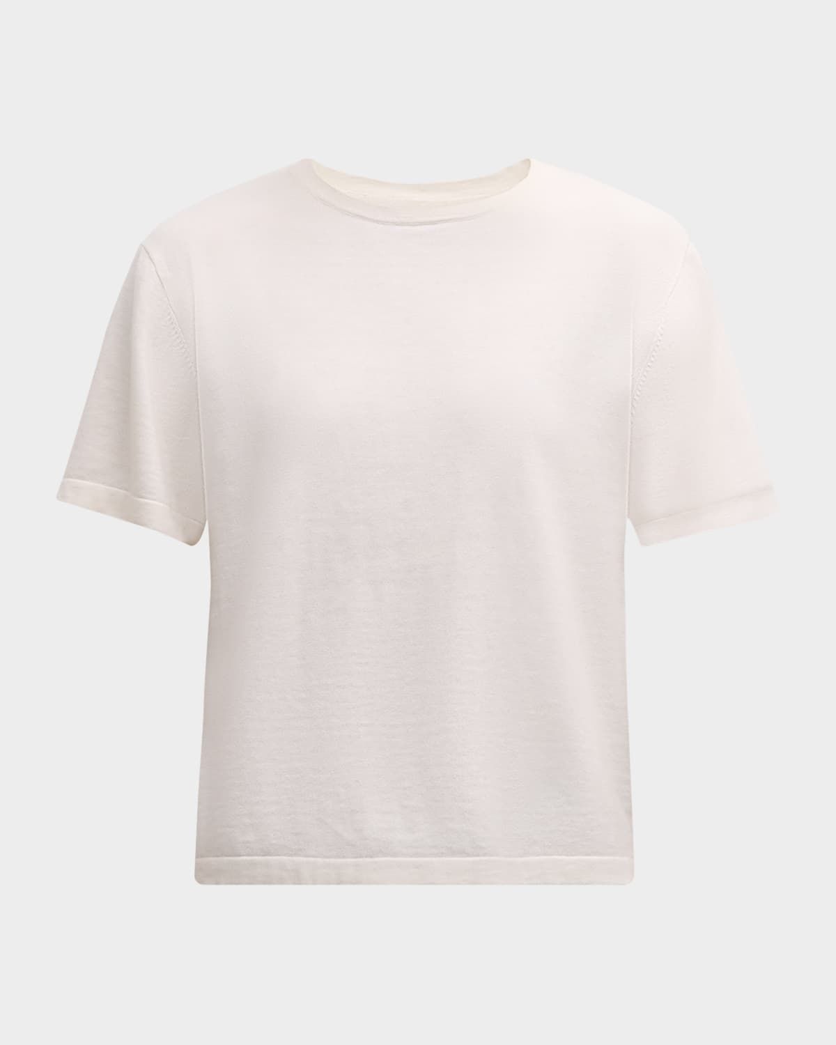 Cotton Cashmere Crewneck T-Shirt