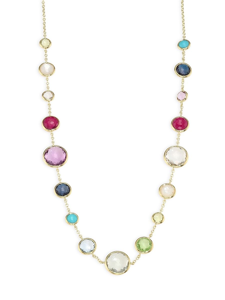 Women's Lollipop Lollitini 18K Yellow Gold & Multi-Stone Necklace - Gold