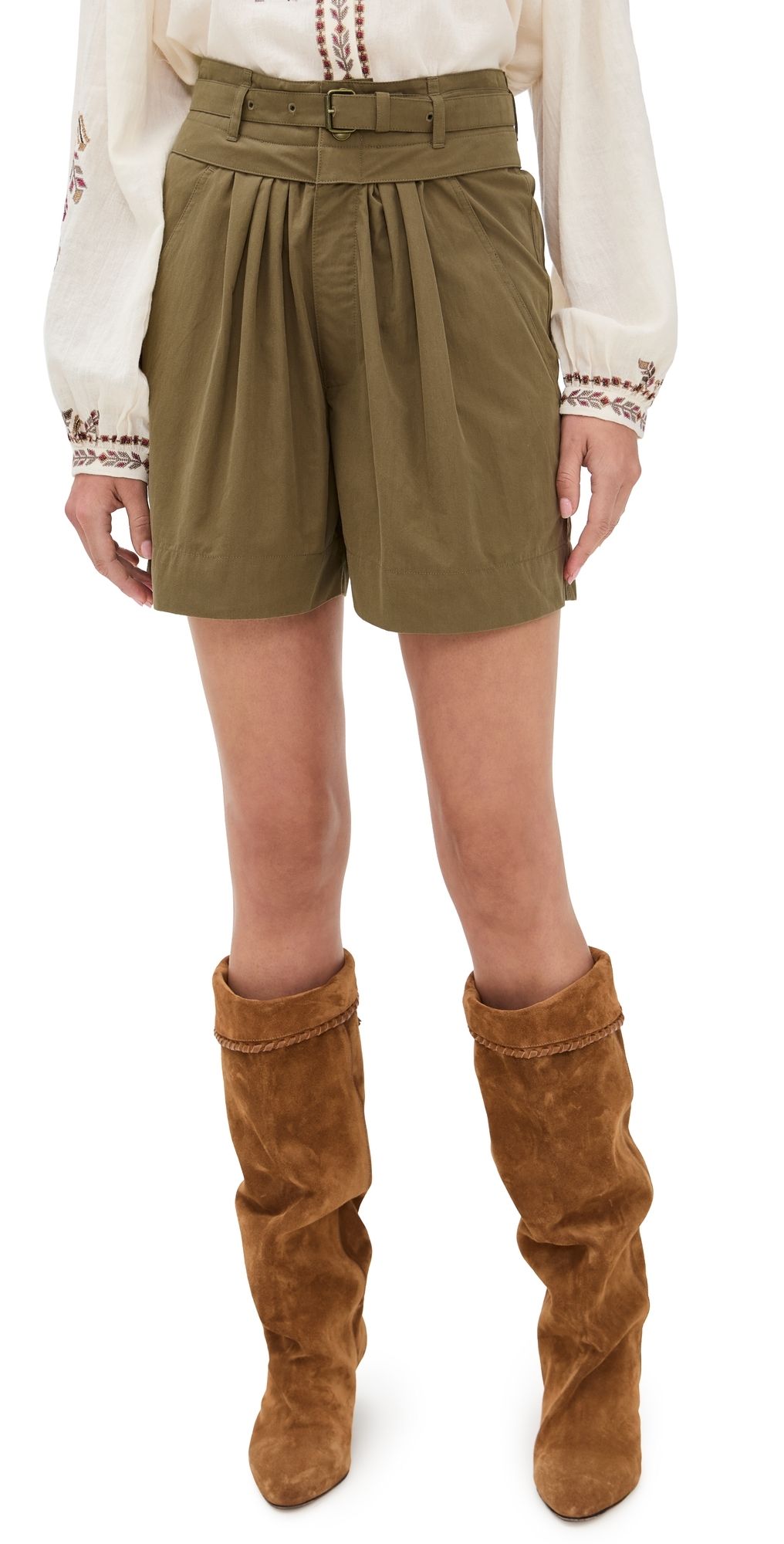 Isabel Marant Étoile Danica Shorts Khaki 36