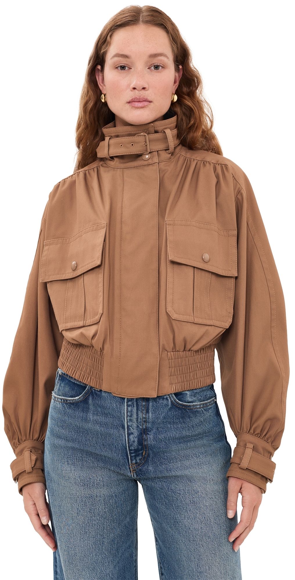 Zimmermann Valiant Drill Biker Jacket Taupe 3