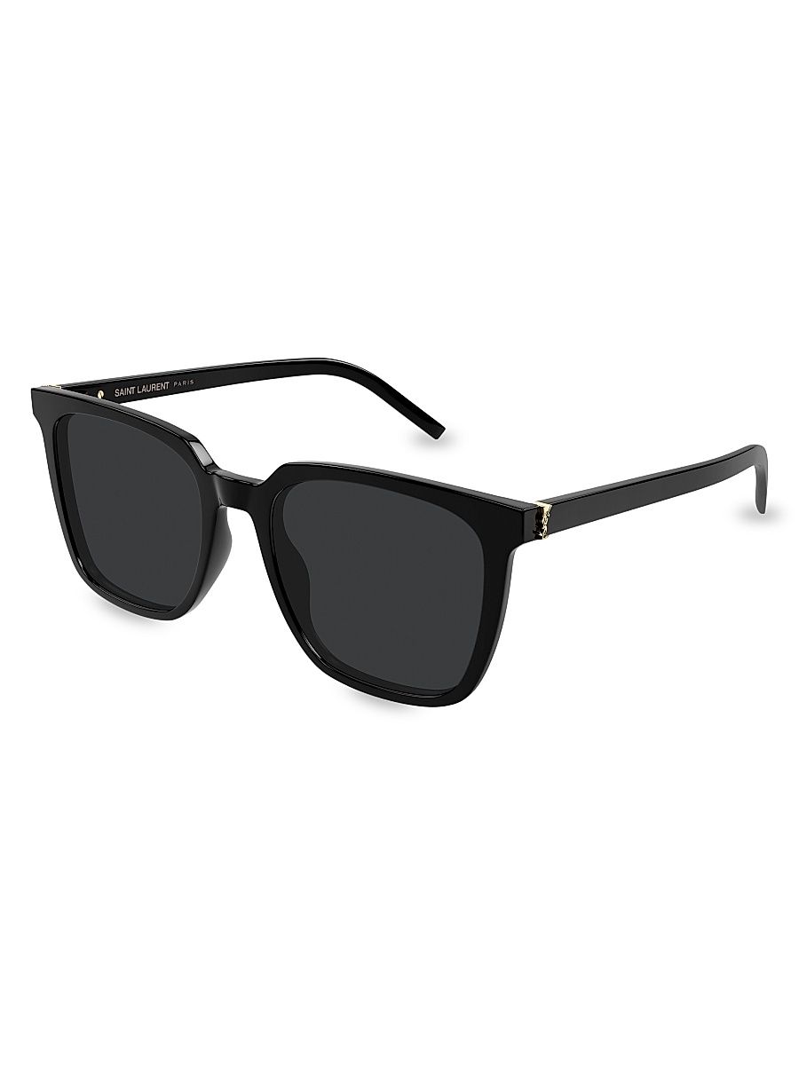Women's Cassandre Monogram 54MM Square Sunglasses - Havana Black