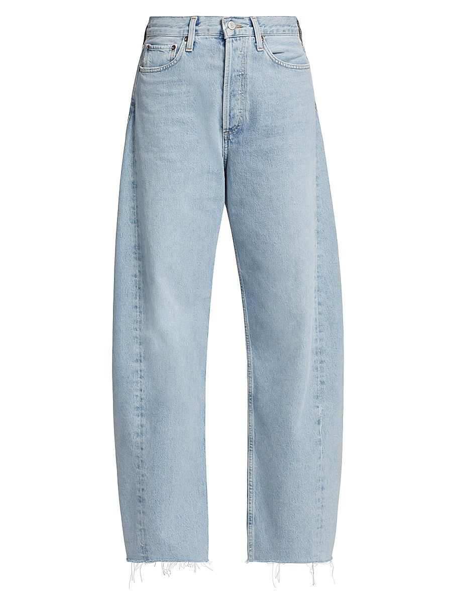 Women's Luna Raw Wide-Leg Jeans - Void Light Indigo - Size 31
