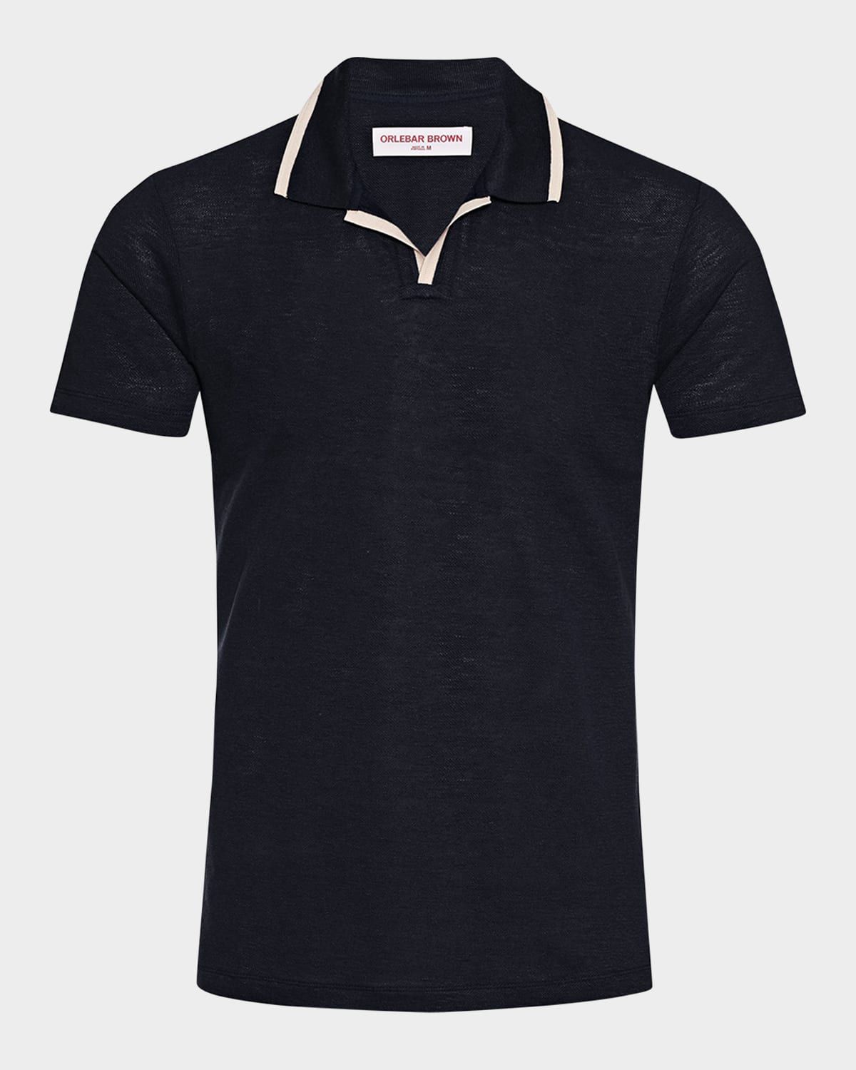 Men & apos;s Felix Linen Pique Polo Shirt
