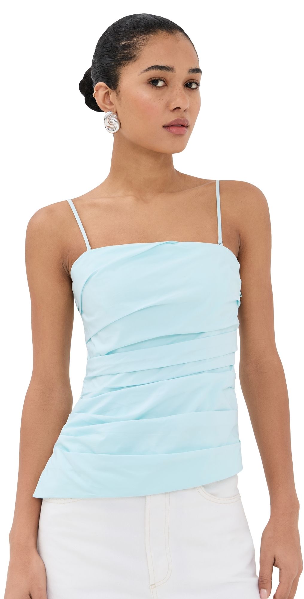 SIMKHAI Emerson Ruched Bustier Sky 8