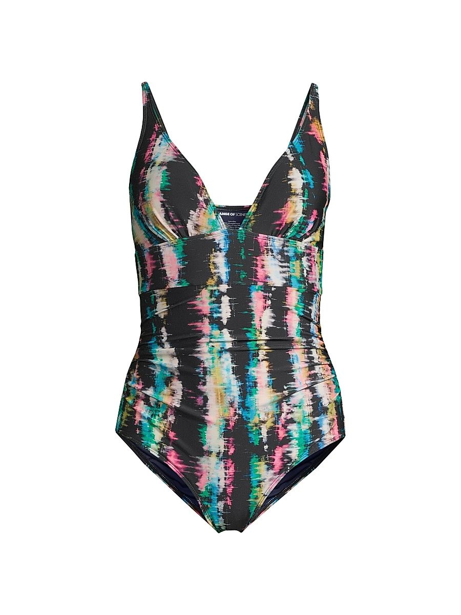 Women's Niki V-Neck One-Piece Swimsuit - Bimini Sky - Size XS