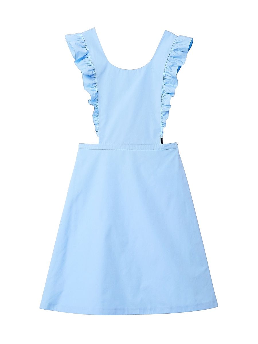 Women's Poplin Apron Dress - Blue - Size 6