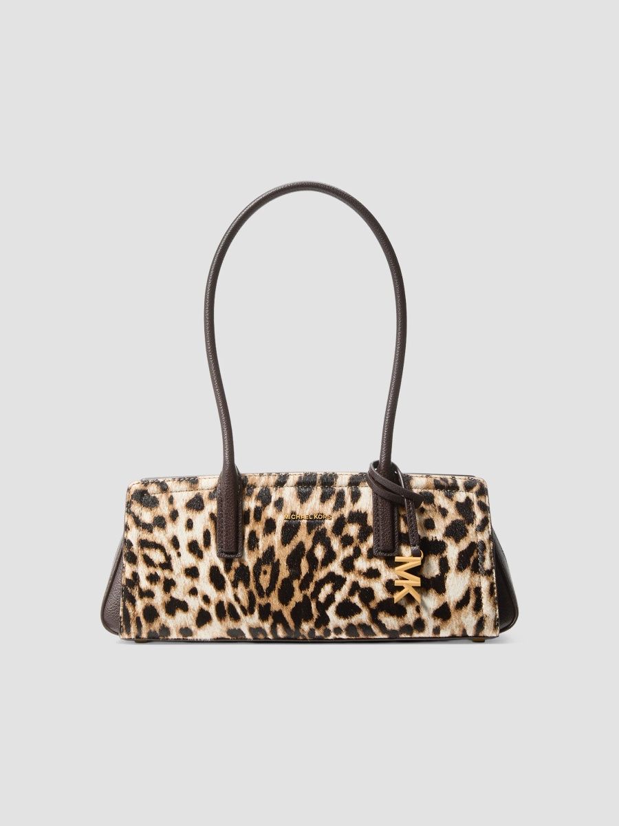MICHAEL Michael Kors Women's Laila Small Leather East-West Shoulder Bag - Burnt Khaki