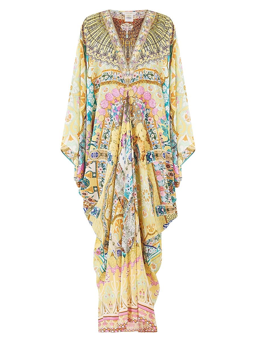 Women's Barcelona Babe Silk Long Caftan - Barcelona Bebe