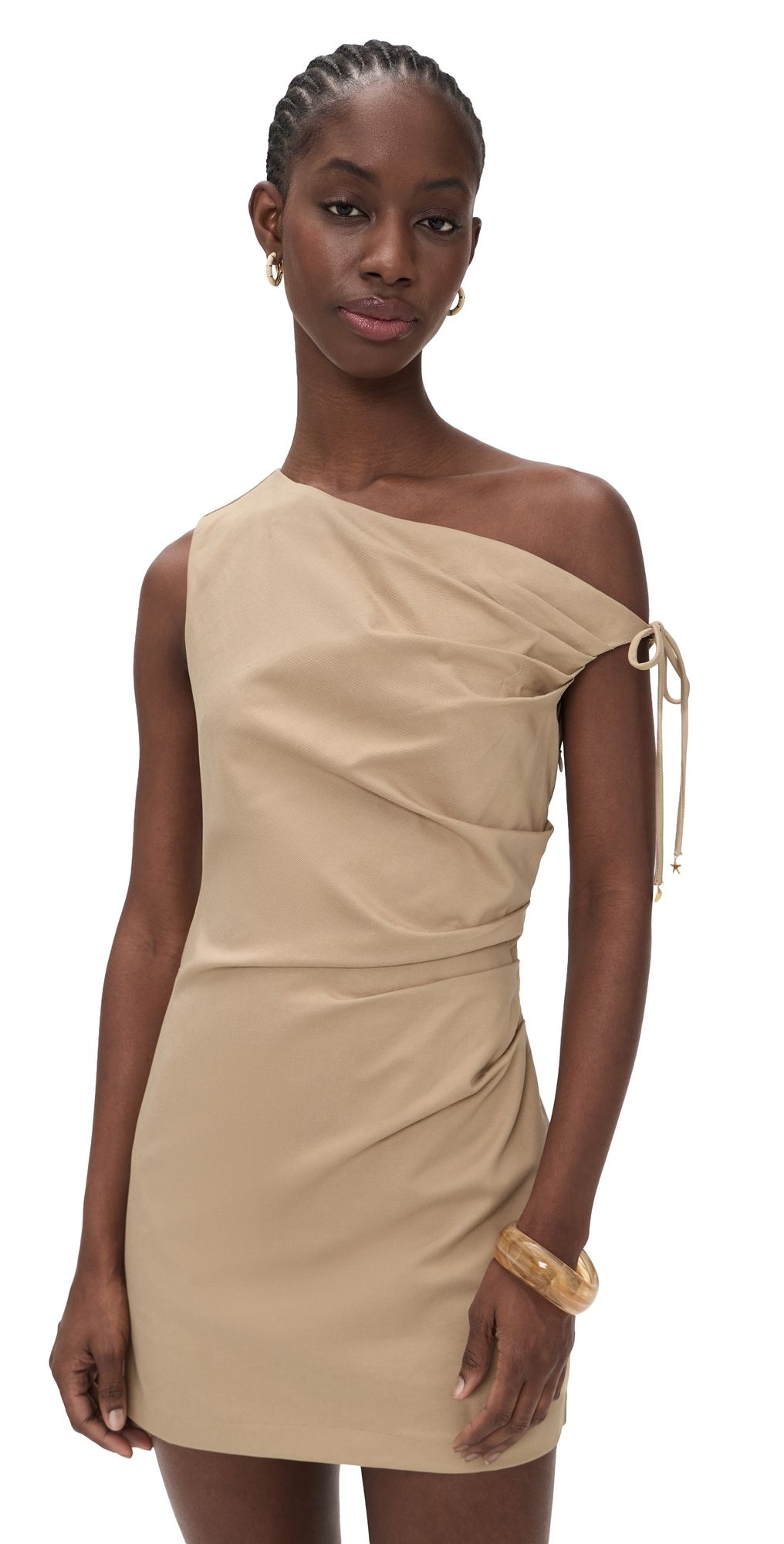 Line & Dot Lelio Dress Tan XS