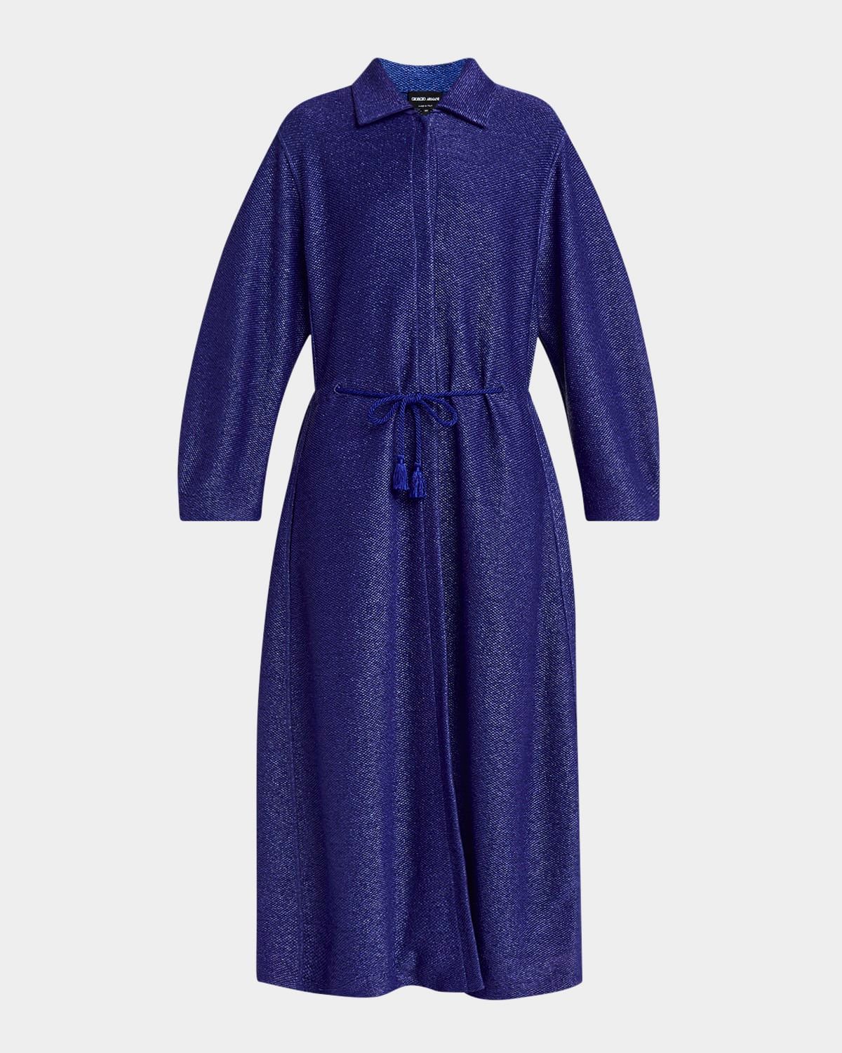 Drawstring Maxi Coat