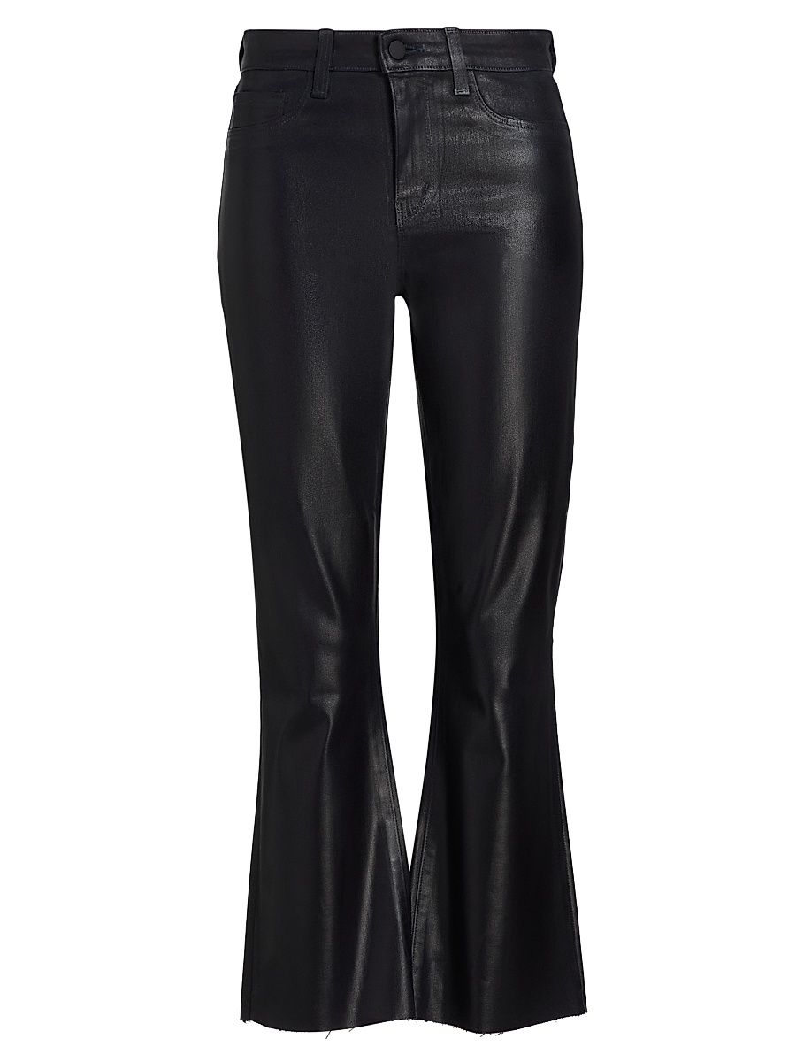 Women's Kendra Coated Crop Flare Jeans - Metro Coated - Size 31