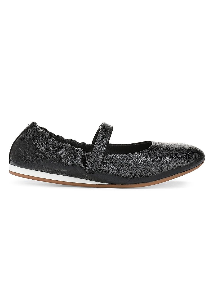 Women's Emilia Leather Ballet Flats - Black - Size 11