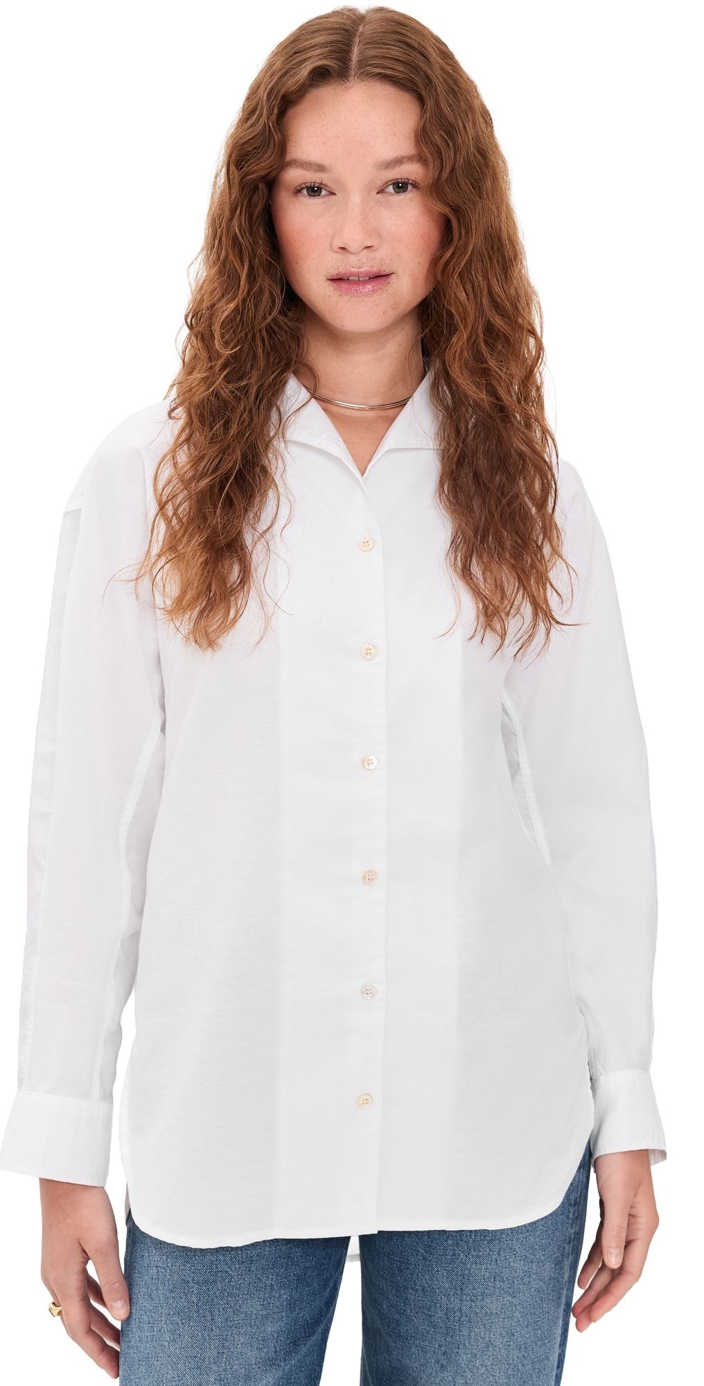 AYR The Tate Oxford Shirt White Oxford M