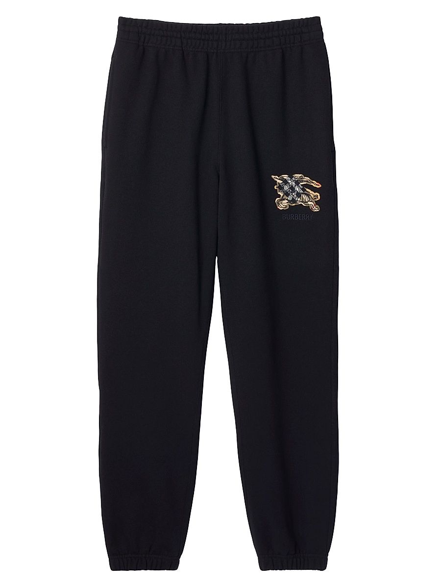 Men's Logo Cotton Joggers - Black - Size XXL