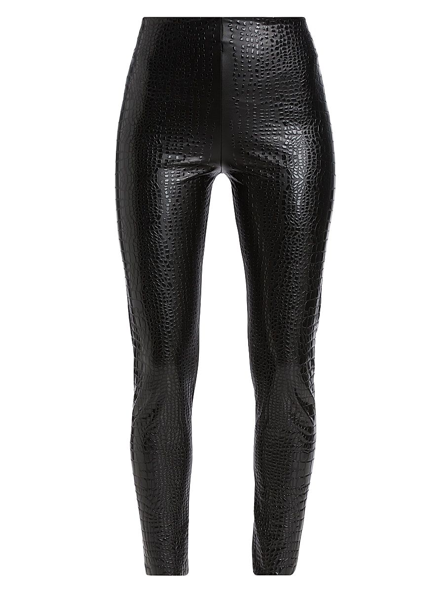 Women's Oormea Faux Crocodile Leggings - Black - Size 4