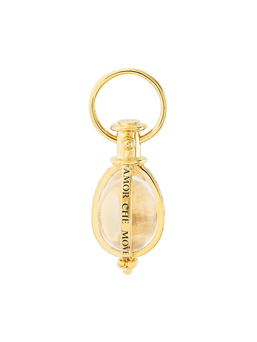 Women's Astrid 18K Yellow Gold, Crystal & Diamond Pendant - Yellow Gold