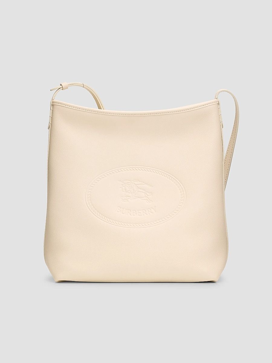 Burberry Women's Small Highlands Leather Shoulder Bag - Beige
