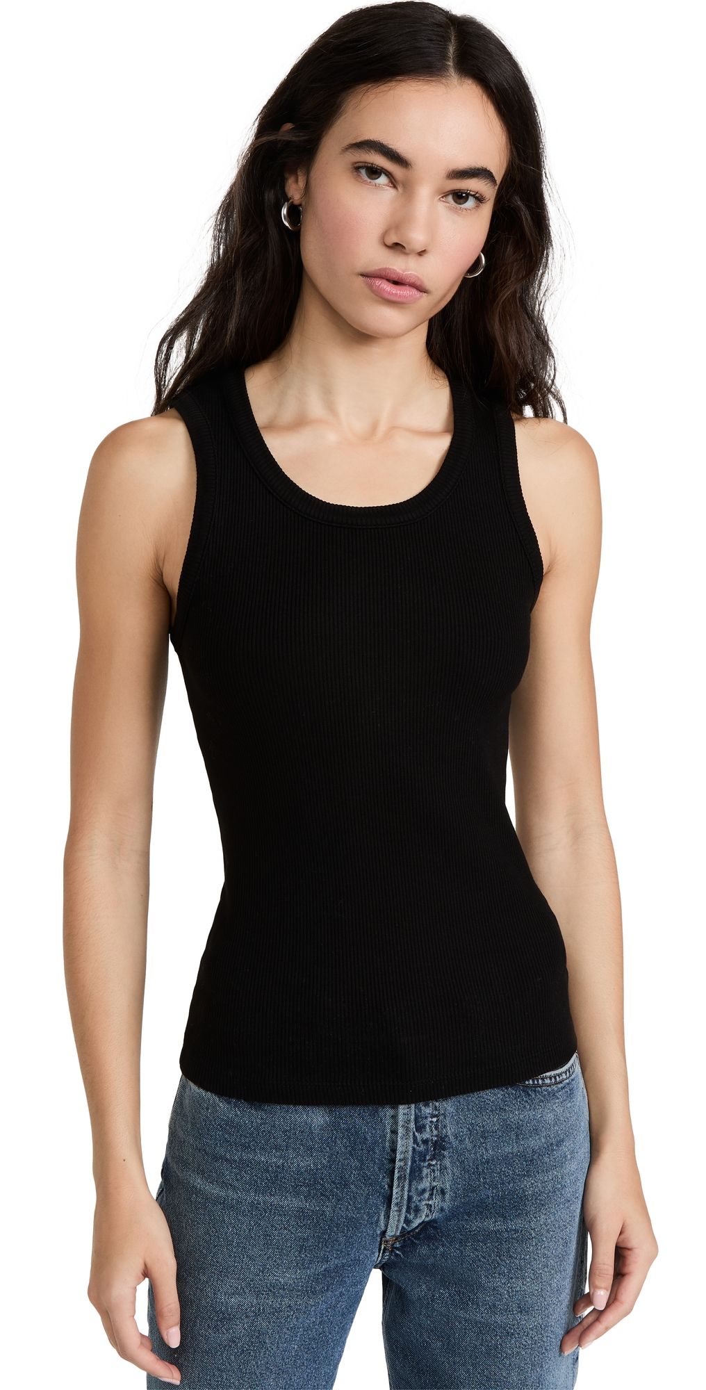 AGOLDE Poppy Tank Black M