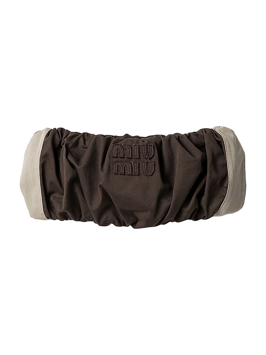 Women's Washed Twill Bandeau Top - Brown - Size 4
