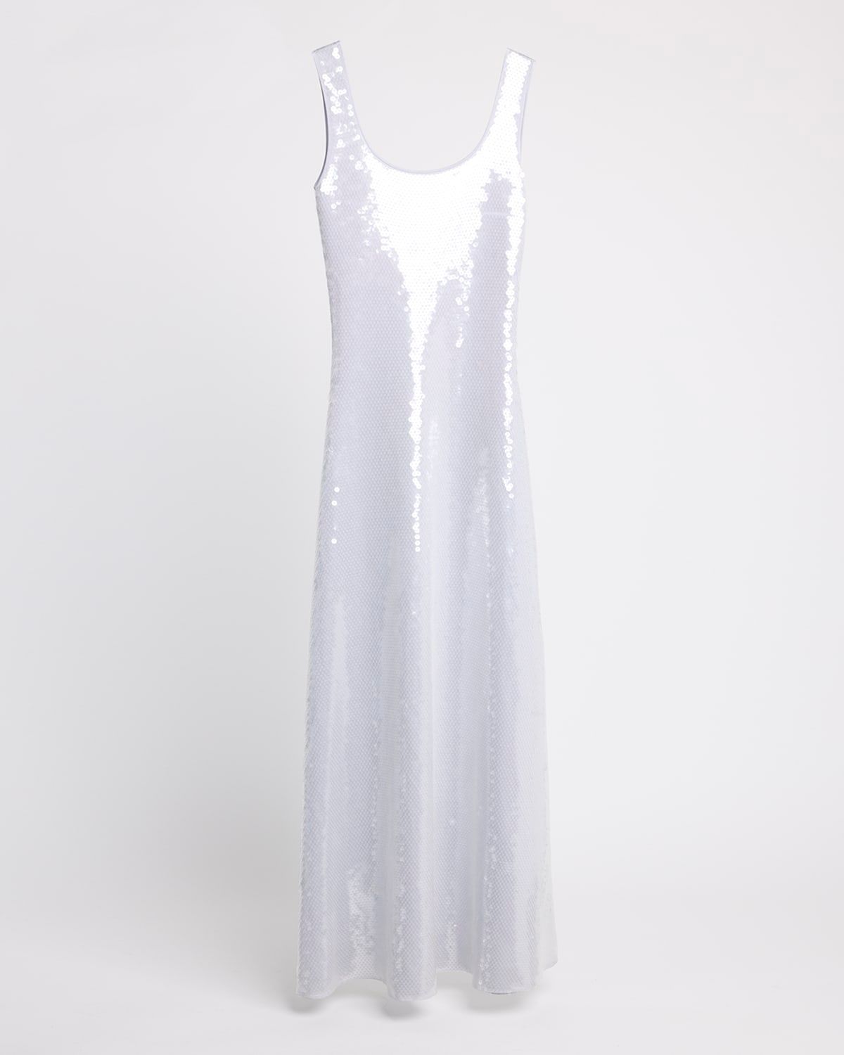 Sequined Scoop-Neck Dress