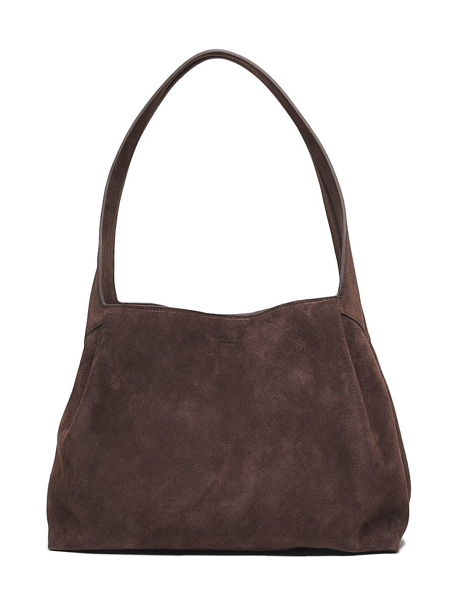 Women's Slade Suede Shoulder Tote Bag - Chocolate