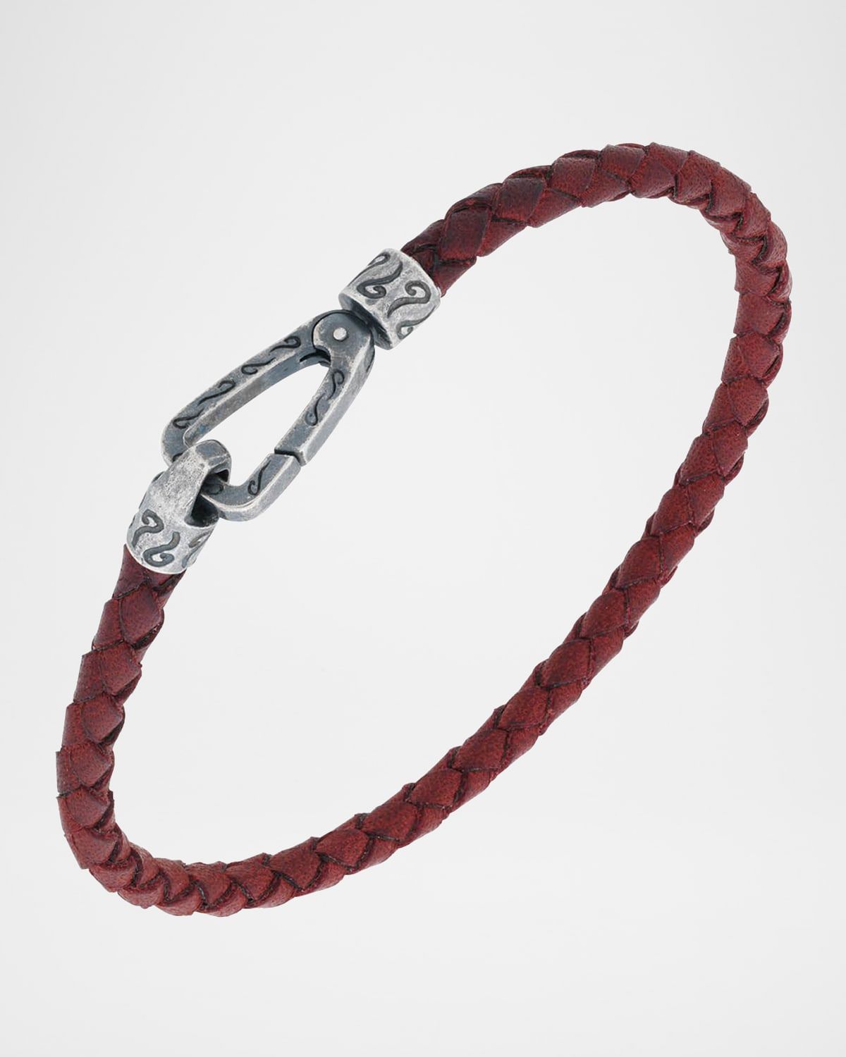 Men & apos;s Lash Woven Bracelet, Silver