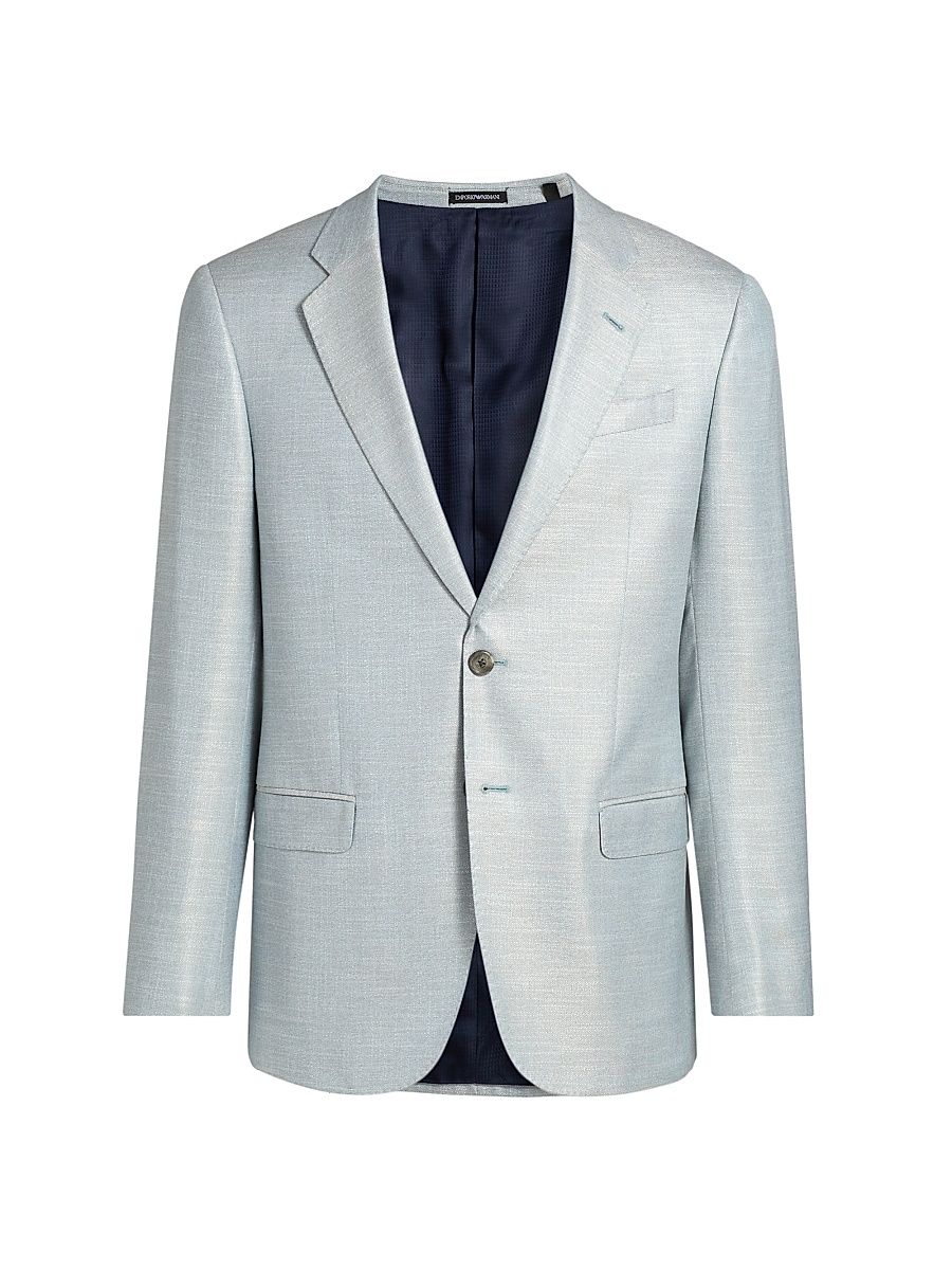 Men's Bamboo Notch Lapel Jacket - Grey - Size 48
