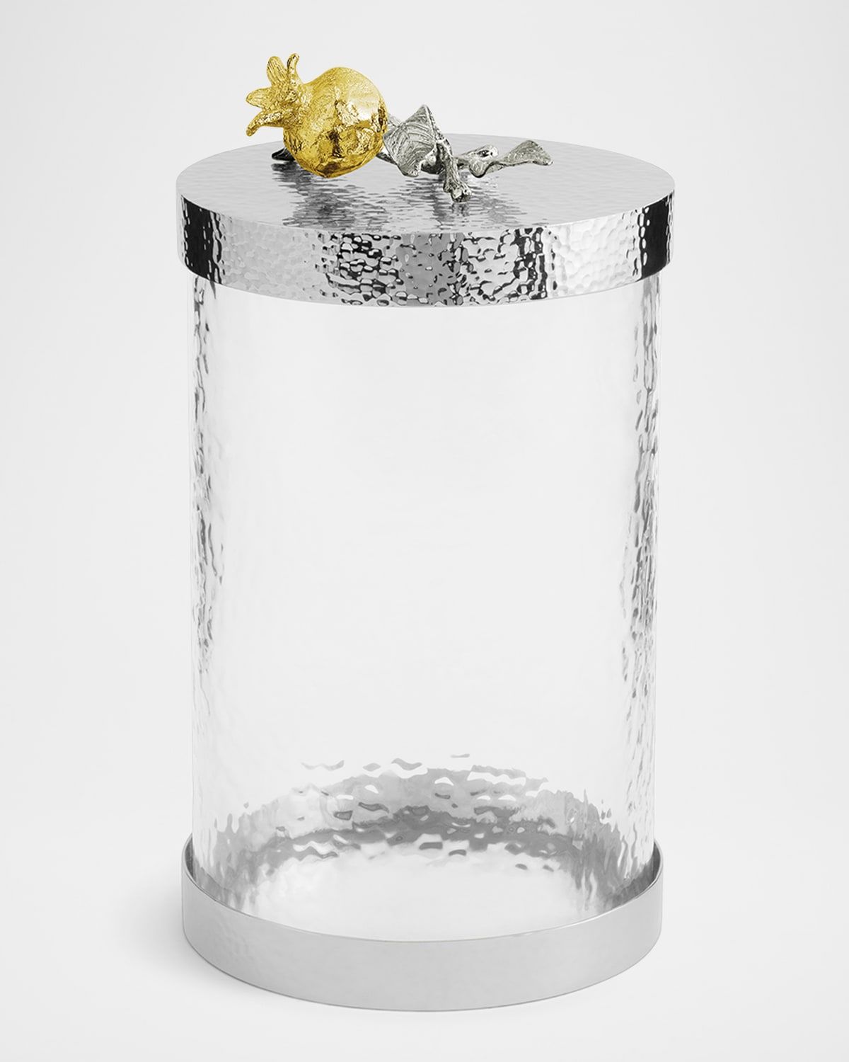 Pomegranate Silver & Gold Medium Canister