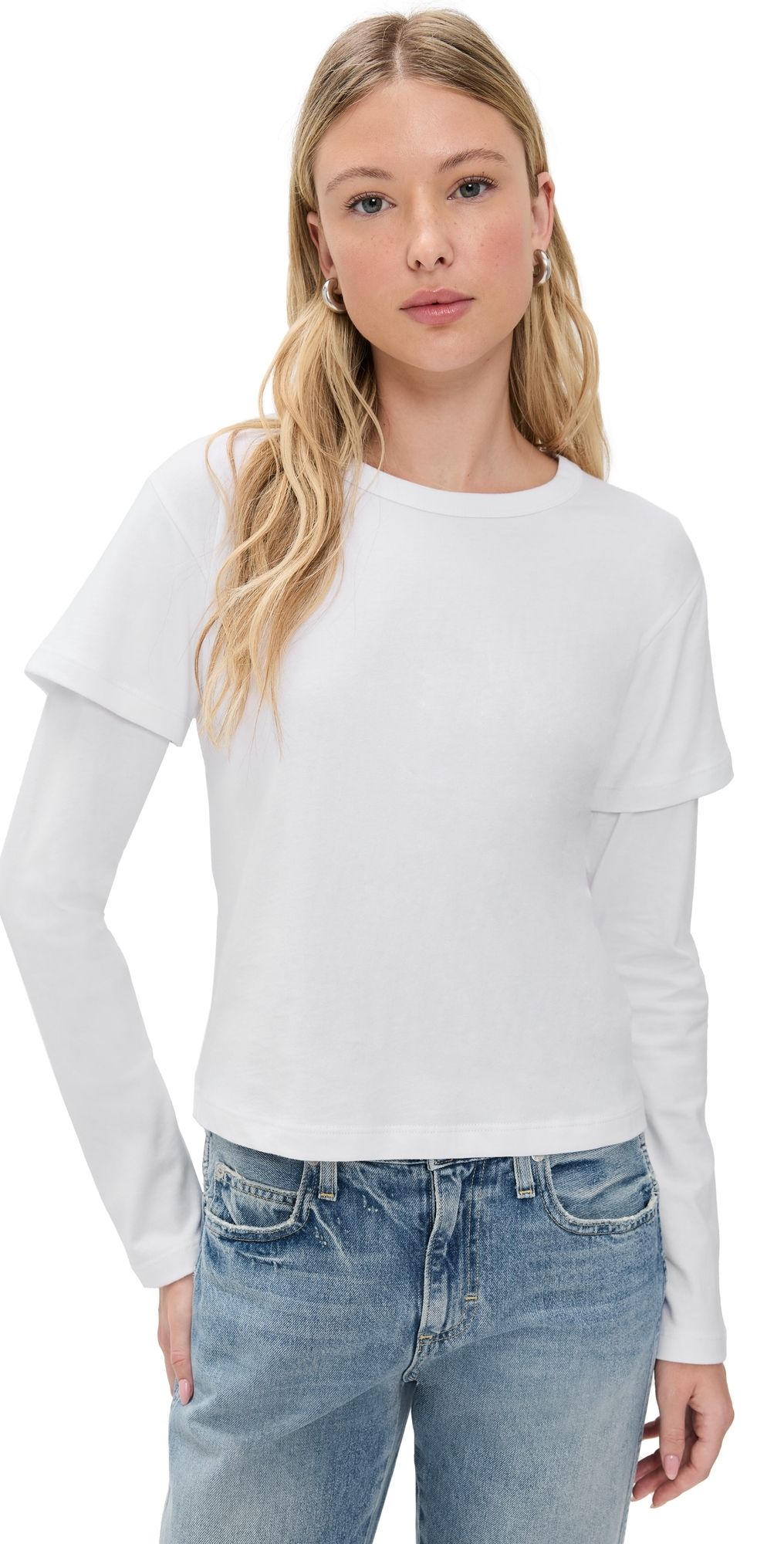 Leset Margo Layered Long Sleeve White XL