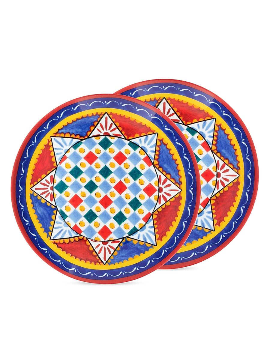 Carretto Star 2-Piece Dessert Plate Set