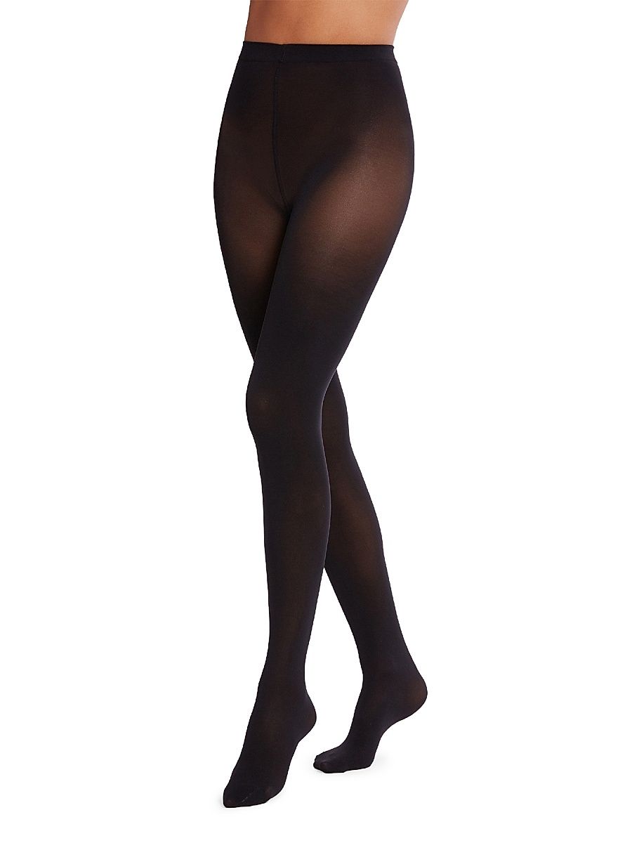 Women's 3-Pack Velvet De Luxe Tights - Black - Size Small