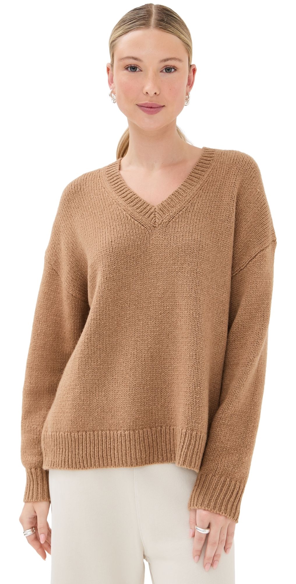 Nili Lotan Shagan Sweater Brown Camel M