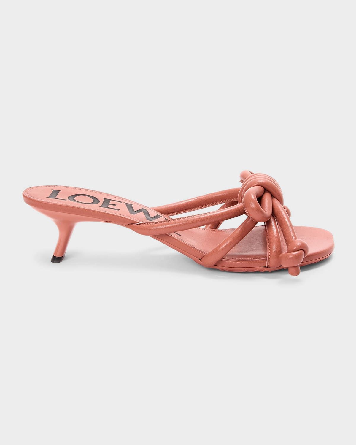 45mm Flamenco Leather Knot Sandals