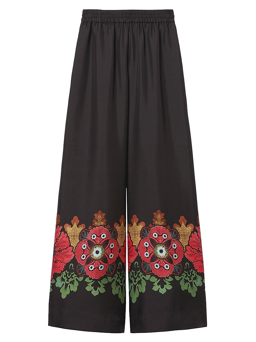 Women's Palazzo Pants Placee - Bounty Placee Red - Size XL