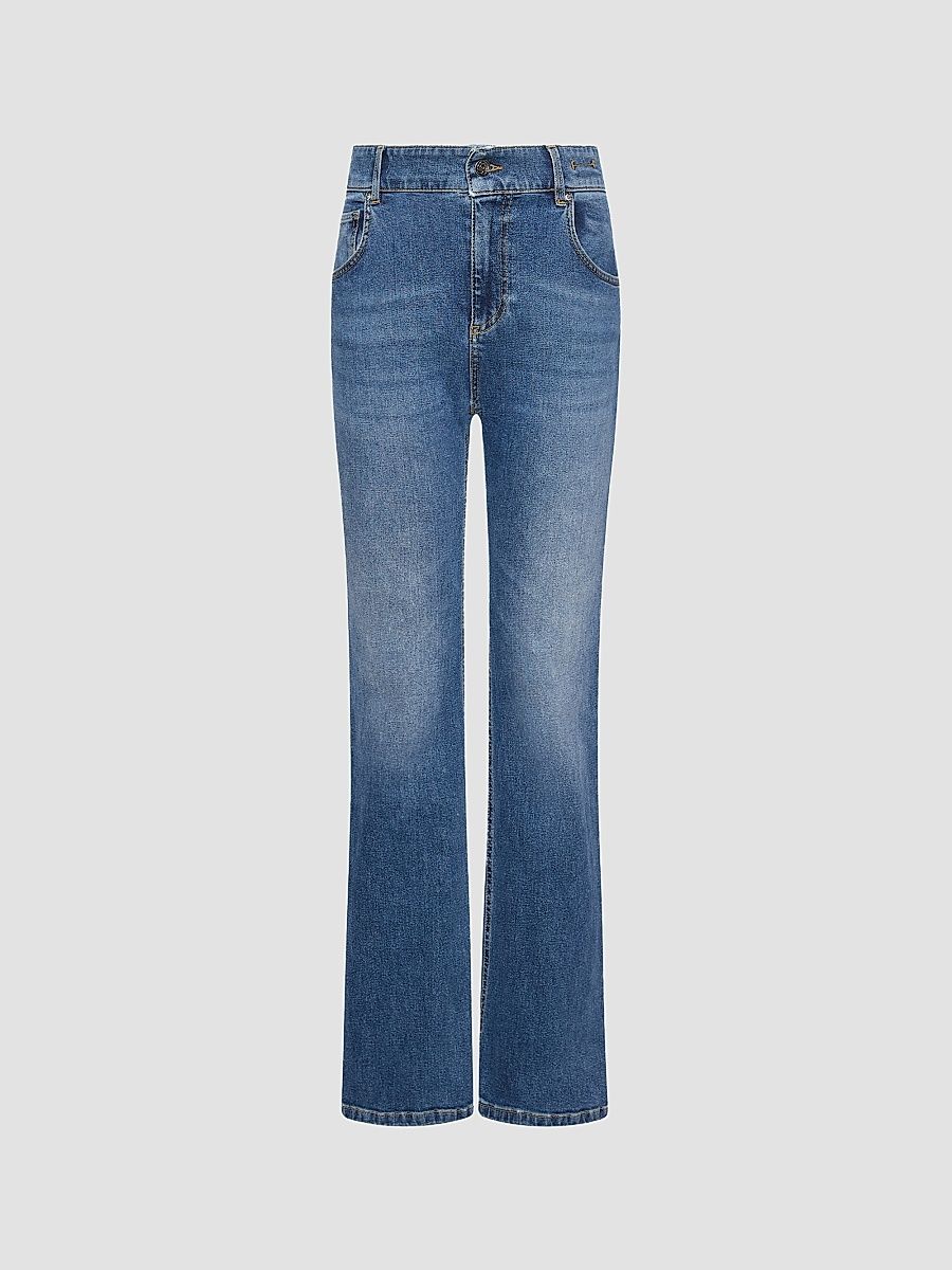 Women's Stretch Denim Boot Cut Jeans - Electric Blue - Size 12