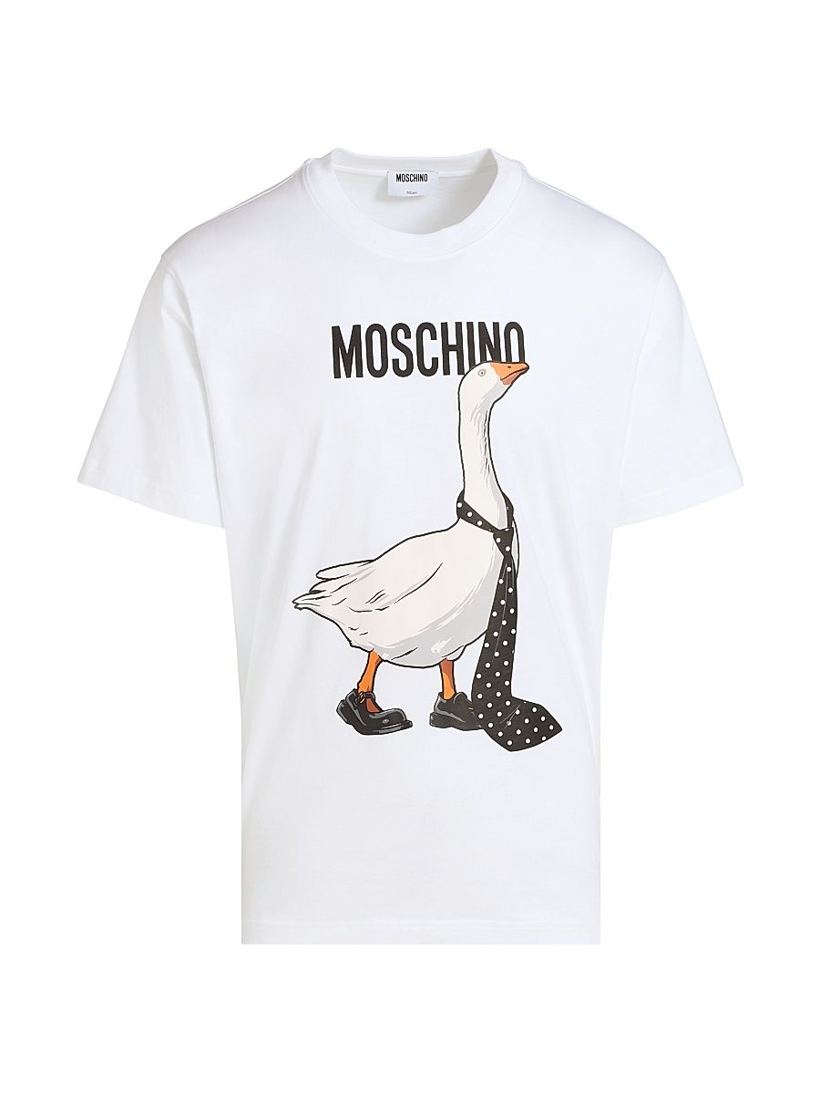 Men's Goose Cotton Crewneck T-Shirt - White - Size XXL