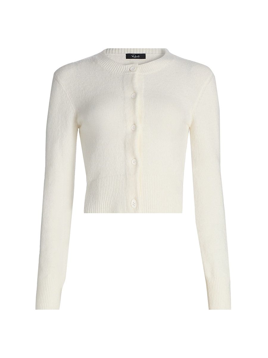 Women's Matilda Jewel Neck Cardigan - Ivory - Size XL