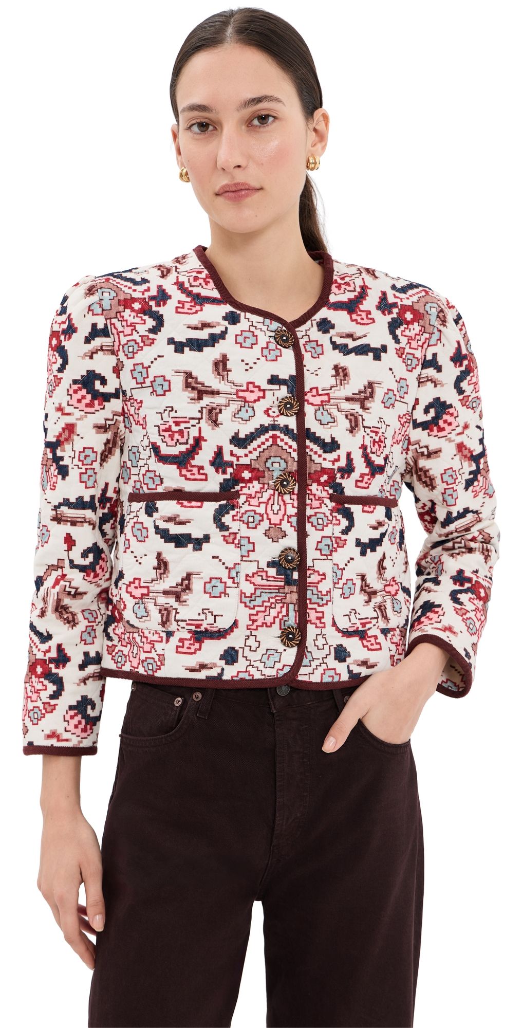 Alix of Bohemia Dorian Horizon Kilim Jacket Off-White S