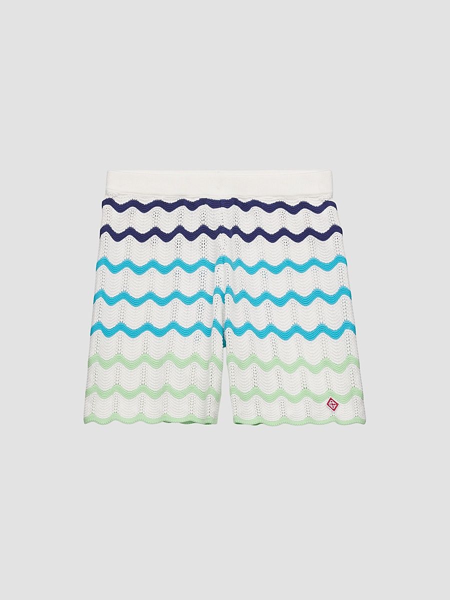Little Boy's & Boy's Gradient Wave Knit Shorts - Size 13