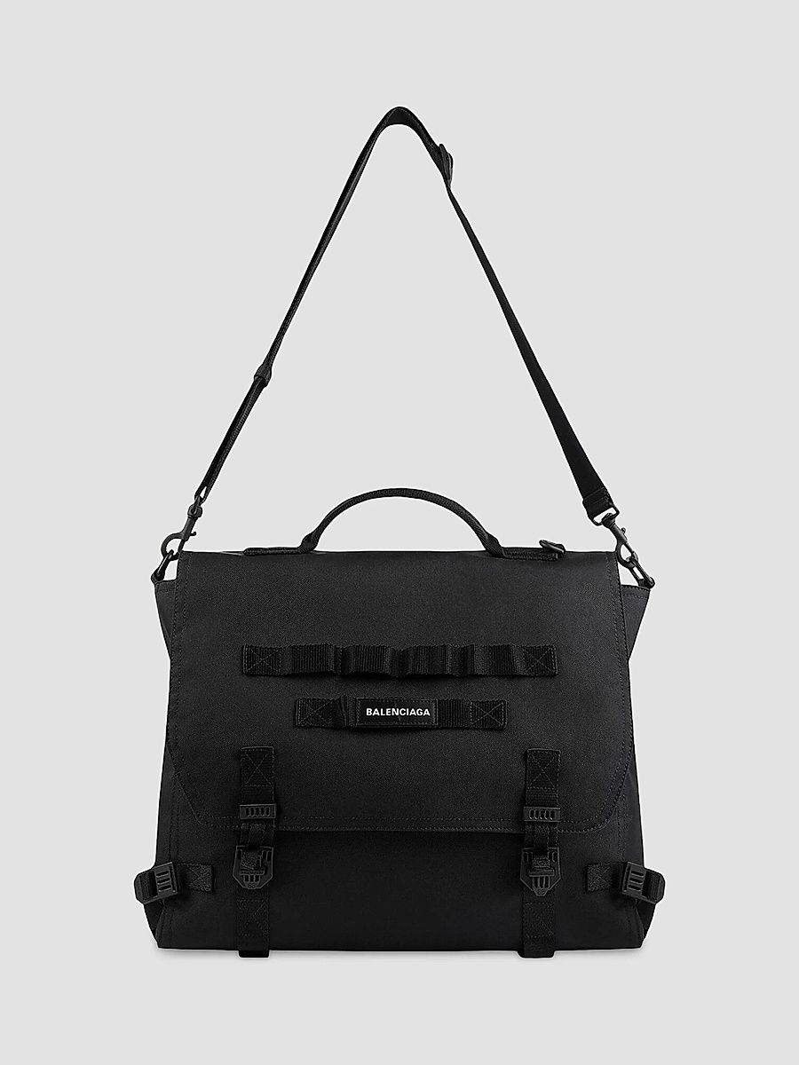 Balenciaga Men's Army Messenger Bag - Black