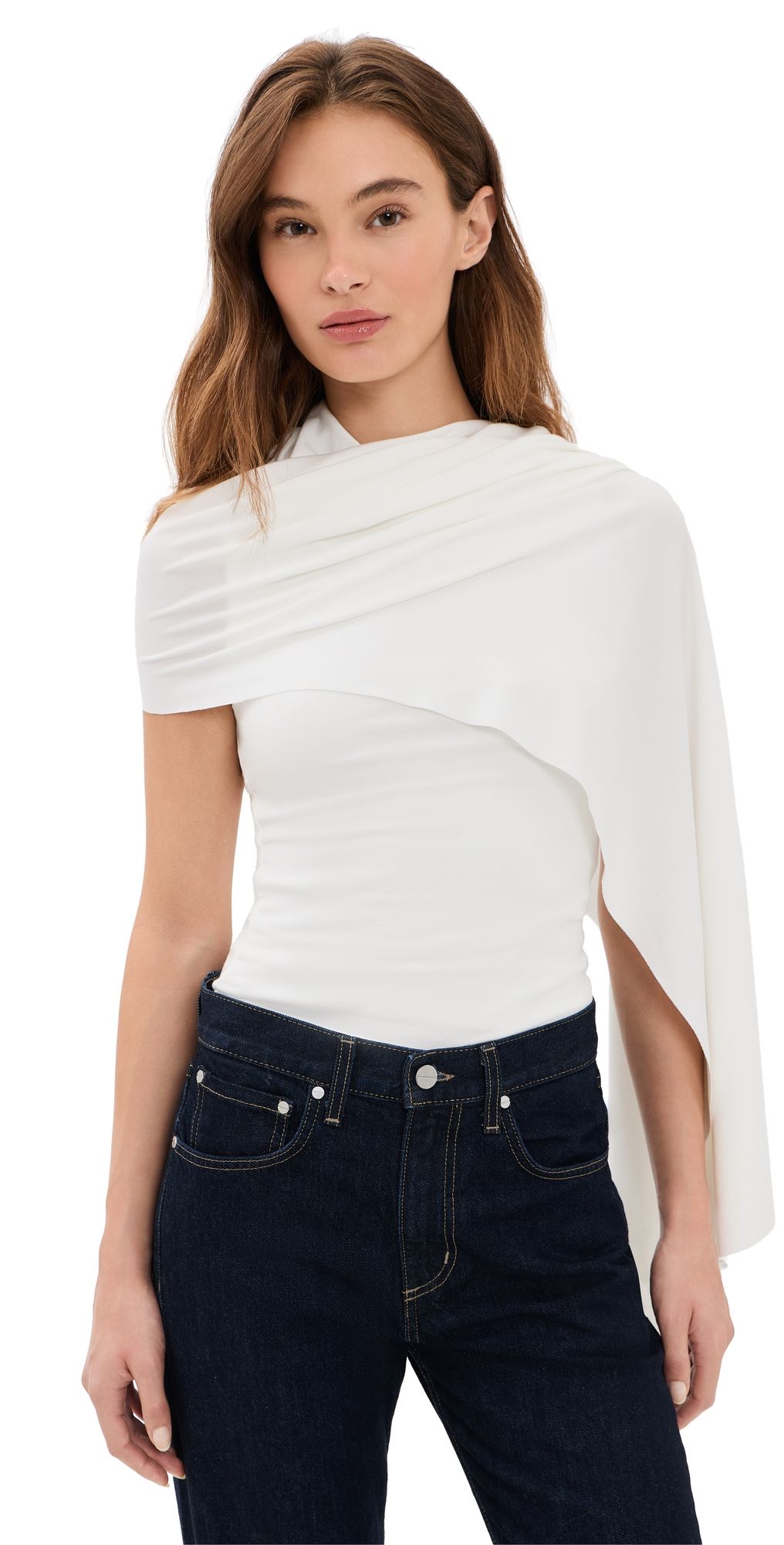 Line & Dot Arabella Cape Top Ivory XS