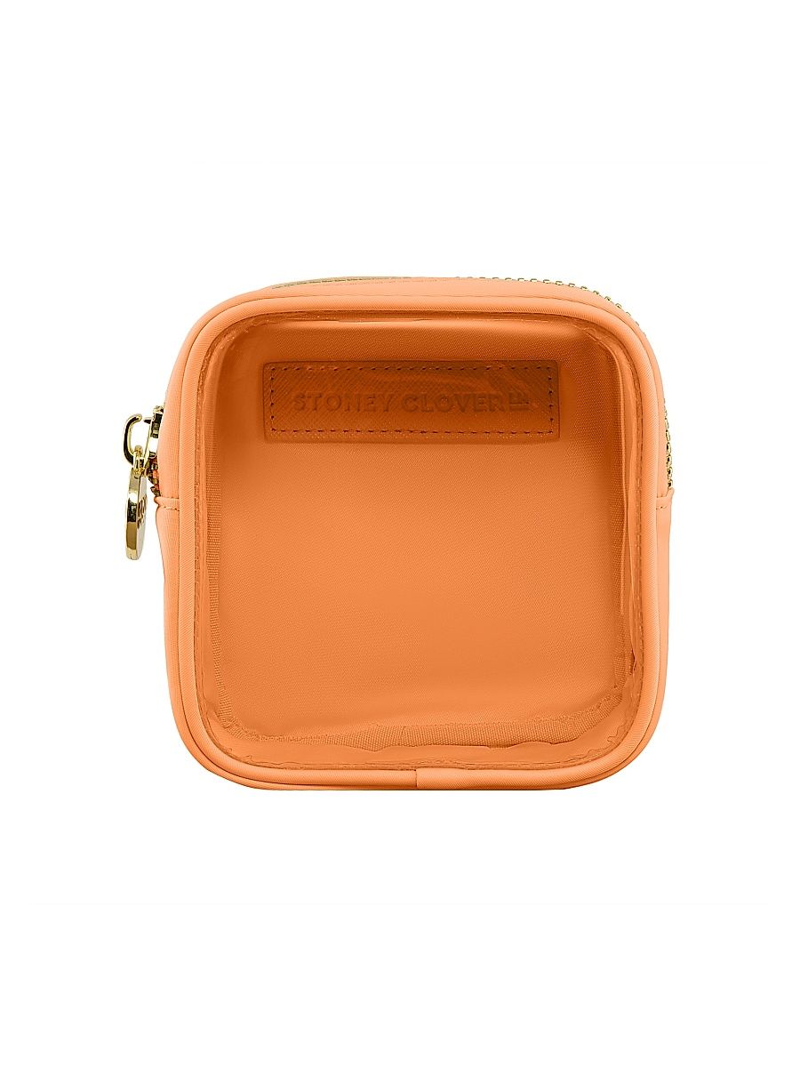 Clear Front Mini Pouch - Peach