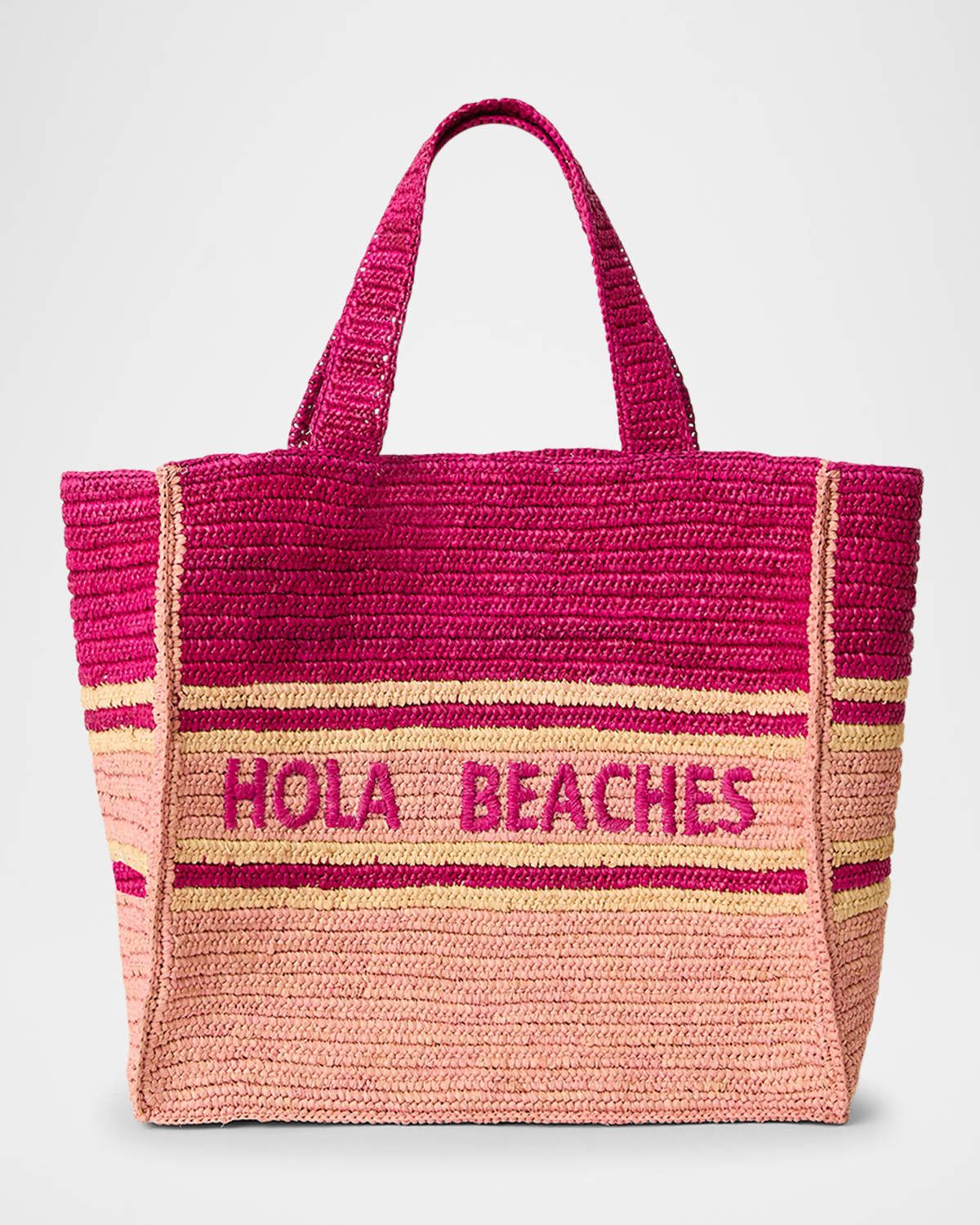 Hola Beaches Straw Boxy Tote Bag