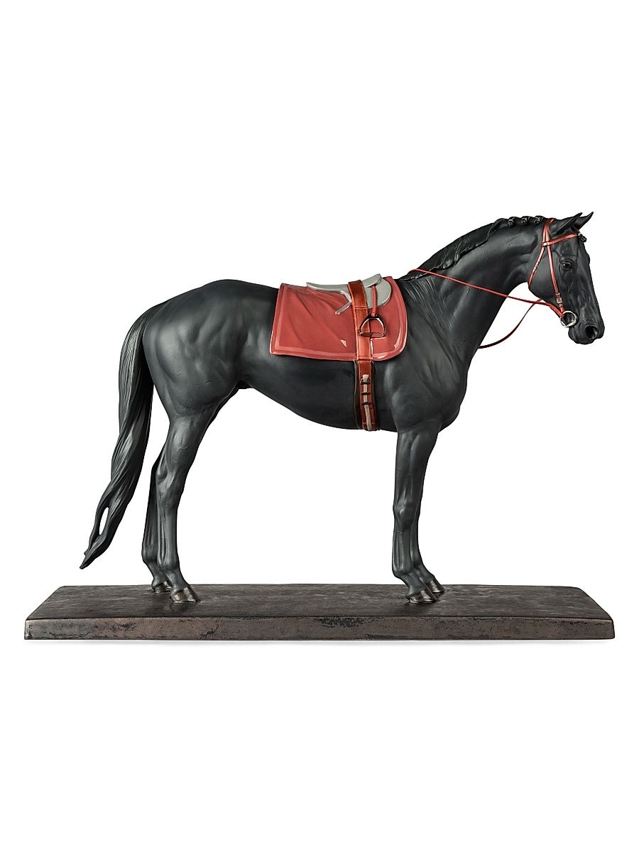 English Purebred Horse Sculpture