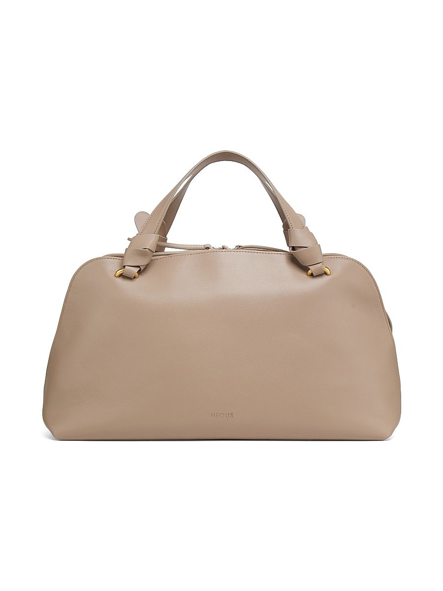 Women's Aries Leather Top Handle Bag - Taupe