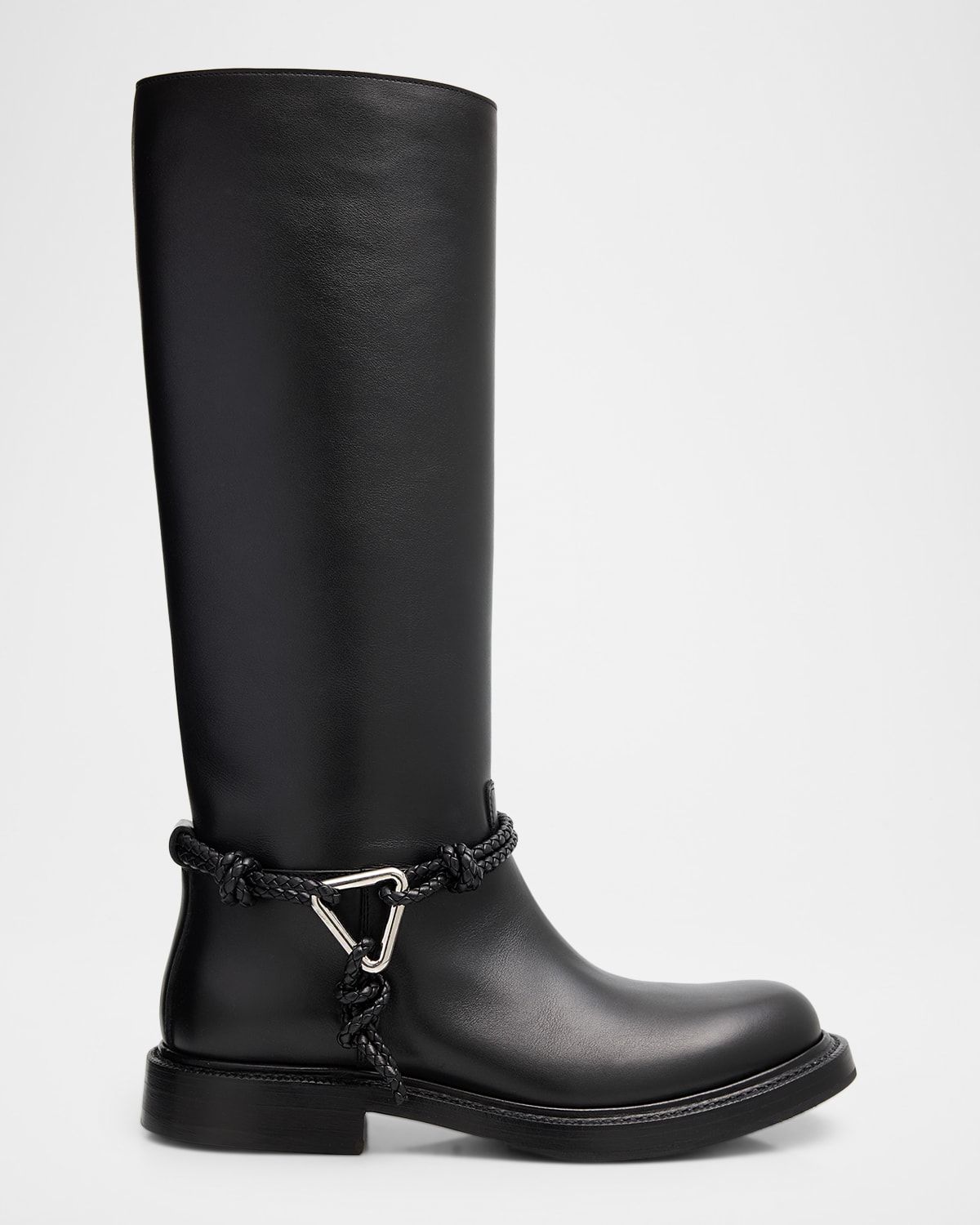 James Leather Knee-High Riding Boots